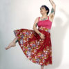 Labelalyce jupe charly taillehaute fleurs retro vintage pin up classe beauty dos