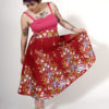 Labelalyce jupe charly taillehaute fleurs retro vintage pin up classe beauty dos