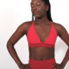 Orso rosso maillot de bain Sedna rouge tissu made in Ardeche 1 piece
