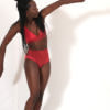 Orso rosso maillot de bain Sedna rouge tissu made in Ardeche 1 piece